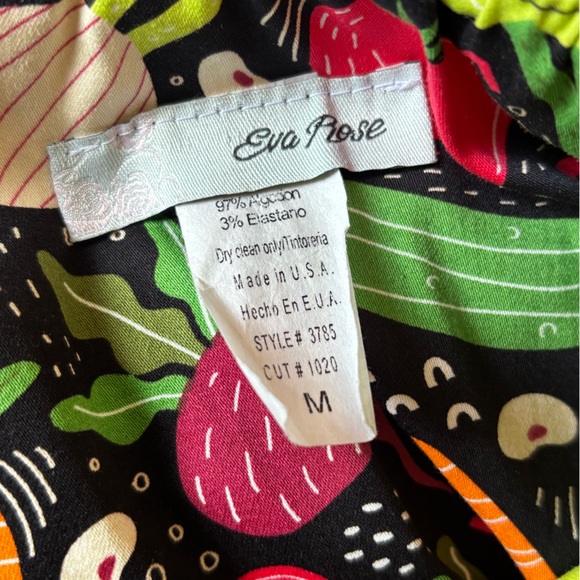 Eva Rose Vegetable Print Sundress • Size M - Picture 7 of 16